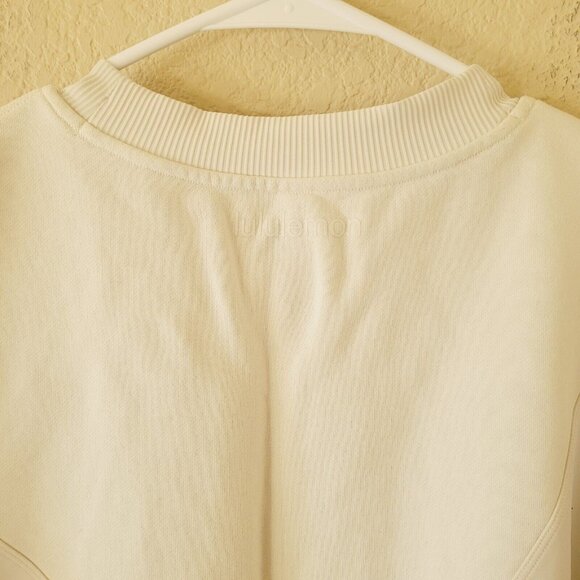 Lululemon Womens Perfectly Oversized Patchwork Crewneck Sweatshirt Size 10 Logo - Picture 5 of 6
